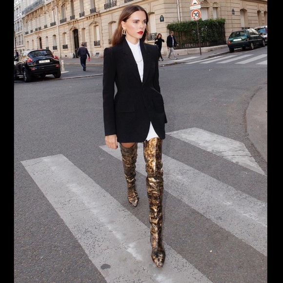 CHANEL METALLIC BOOT - Picture 1 of 7